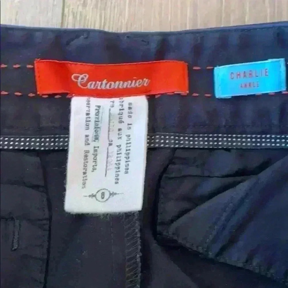 Cartonnier Charlie ankle black pant size 8 - Picture 6 of 6